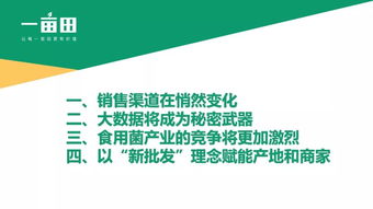 B2B产业互联网视角下的中国食用菌产业发展新机遇——一亩田公共事务副总裁彭南峰先生在第二届中国古田食用菌大会的主旨演讲摘要